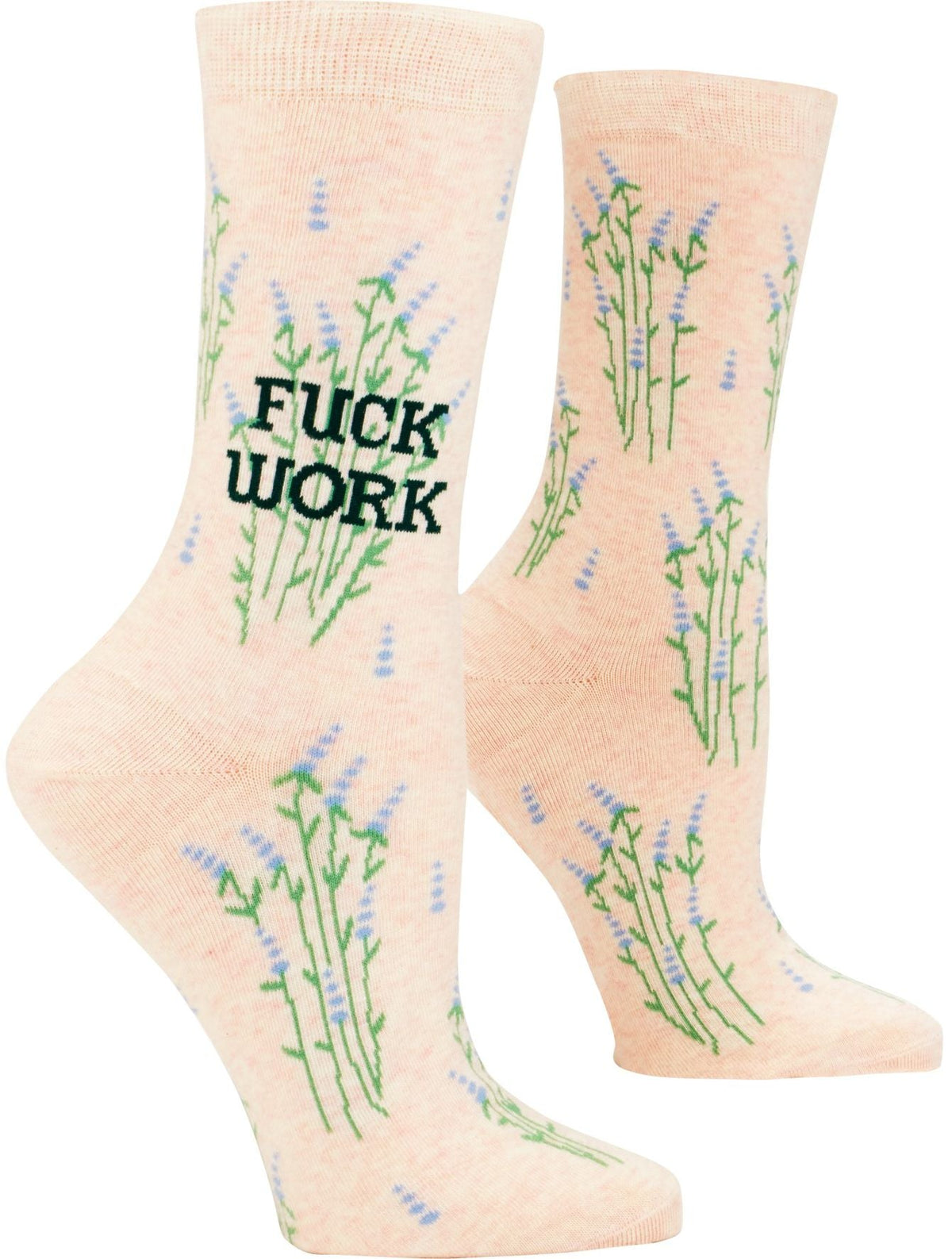 Fuck Work women's crew sock