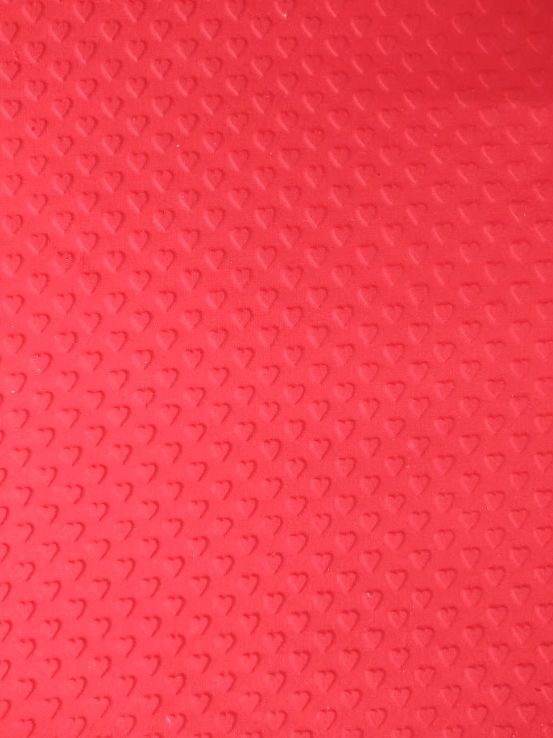 Red Heart Embossed Handmade Paper