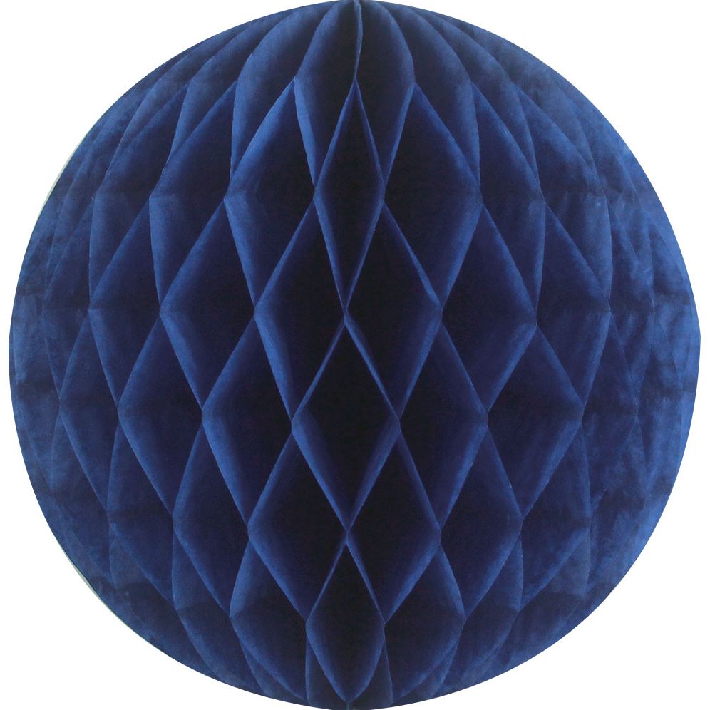 Navy lrg Paper Honeycomb Sphere