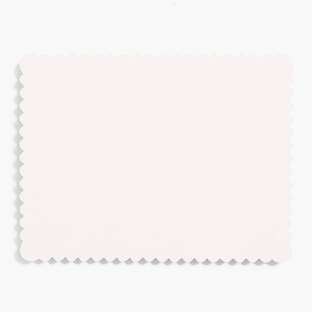 Superfine White A2 Scallop Note Cards