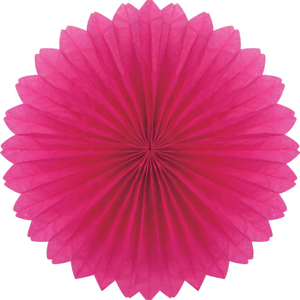 Plain fan, 40cm, Fuschia