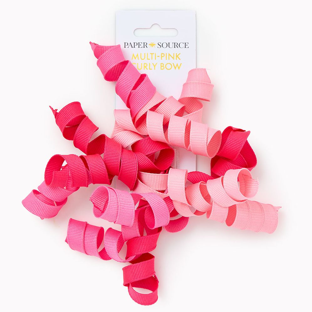Multi-Pink Curly Bow