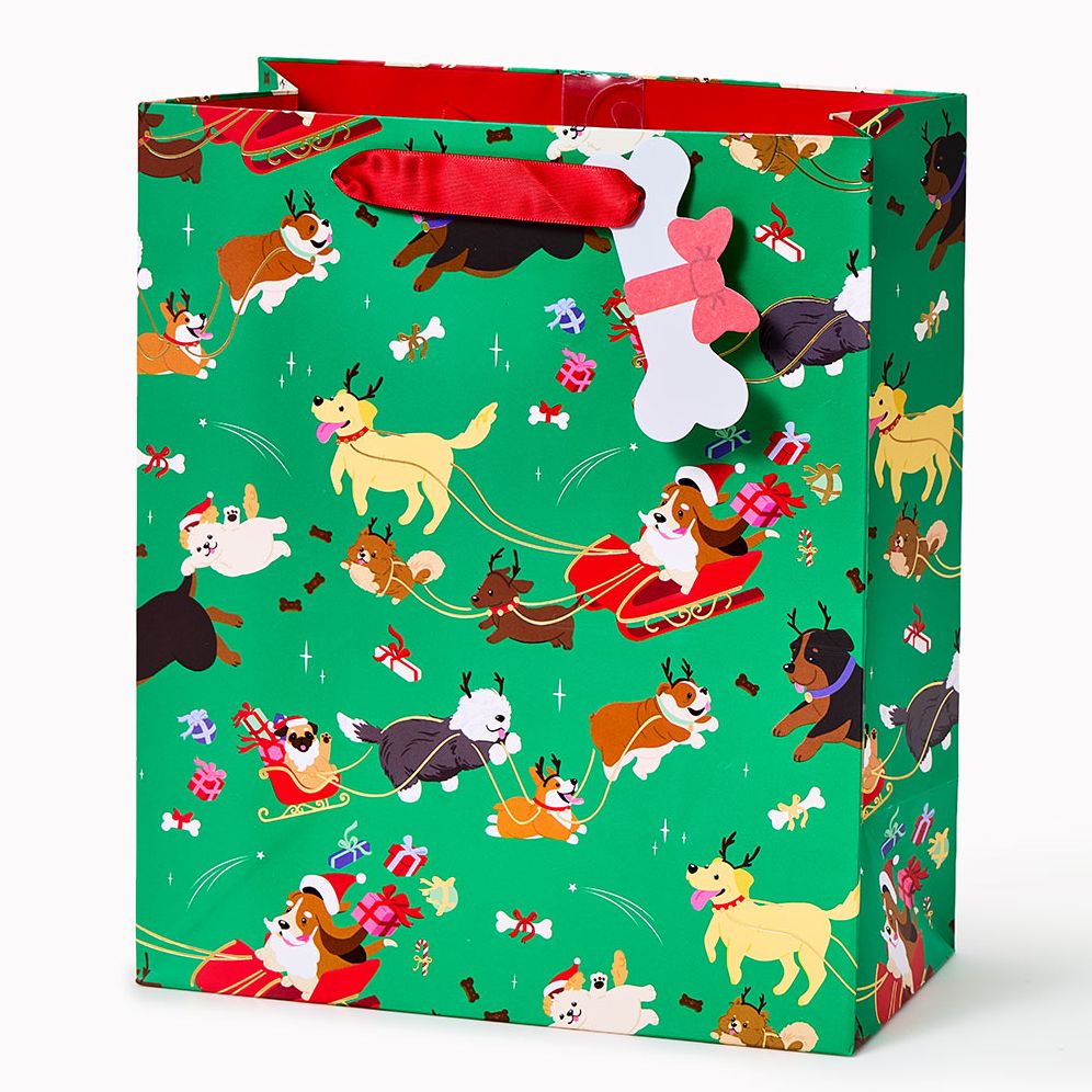 Santa Paws Medium Gift Bag