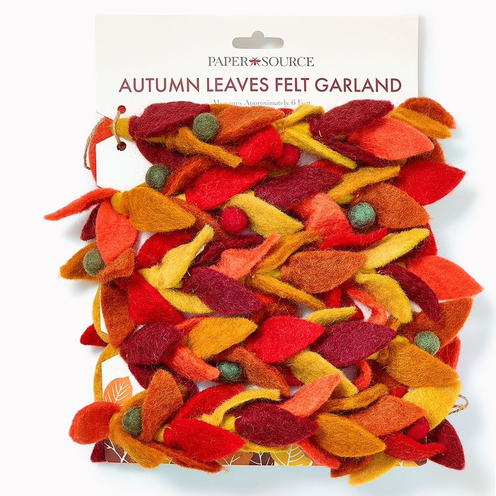 Autumn Leaves Felt Garland