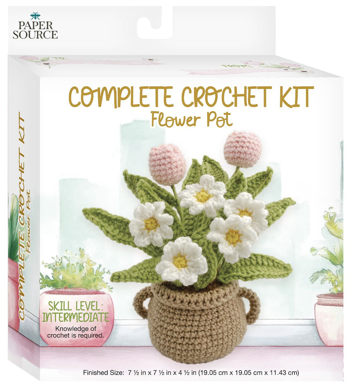 Flower Pot Crochet Kit