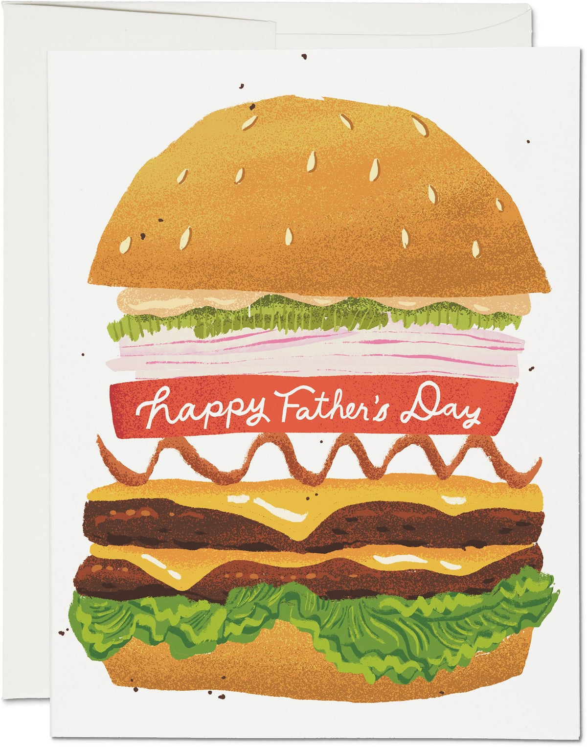 Double Cheeseburger Father's Day Card