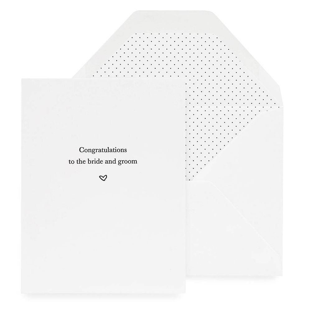 Bride & Groom Congratulations Card
