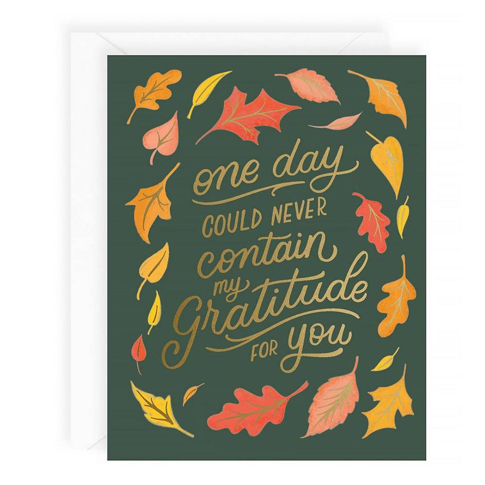 Gratitude For You Thanksgiving Card
