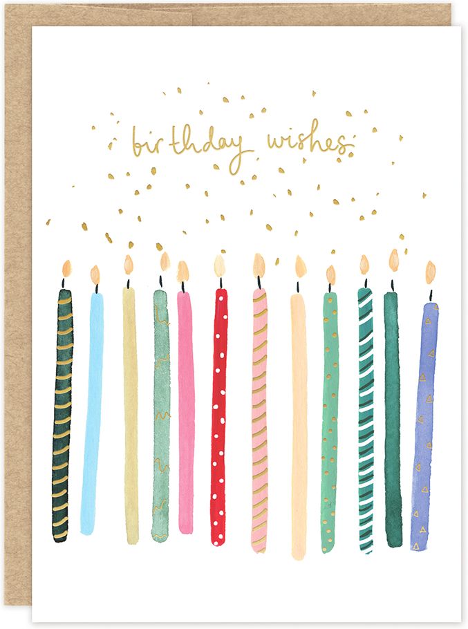 Candle Wishes Birthday Card