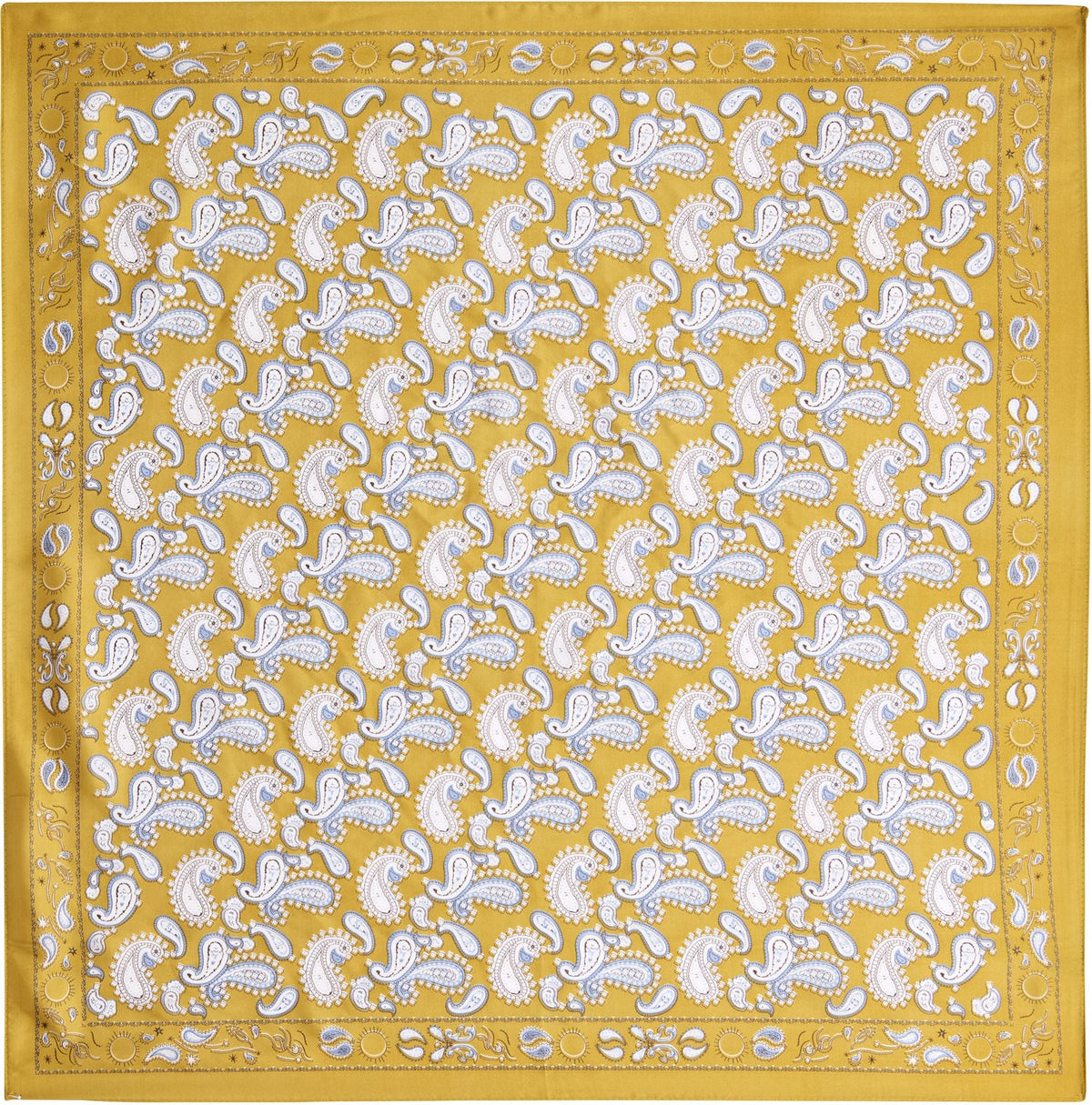 Gold Paisley Scarf