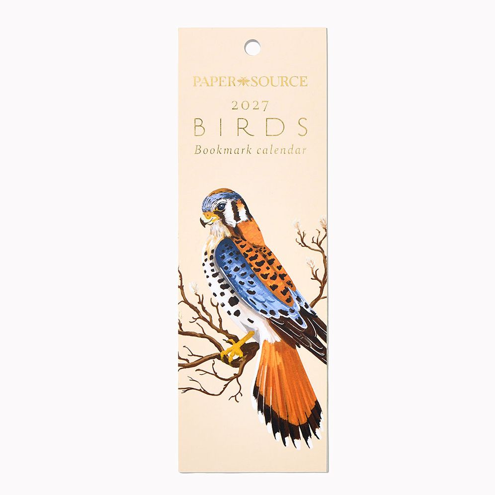 2027 Paper Source Birds Bookmark Calendar