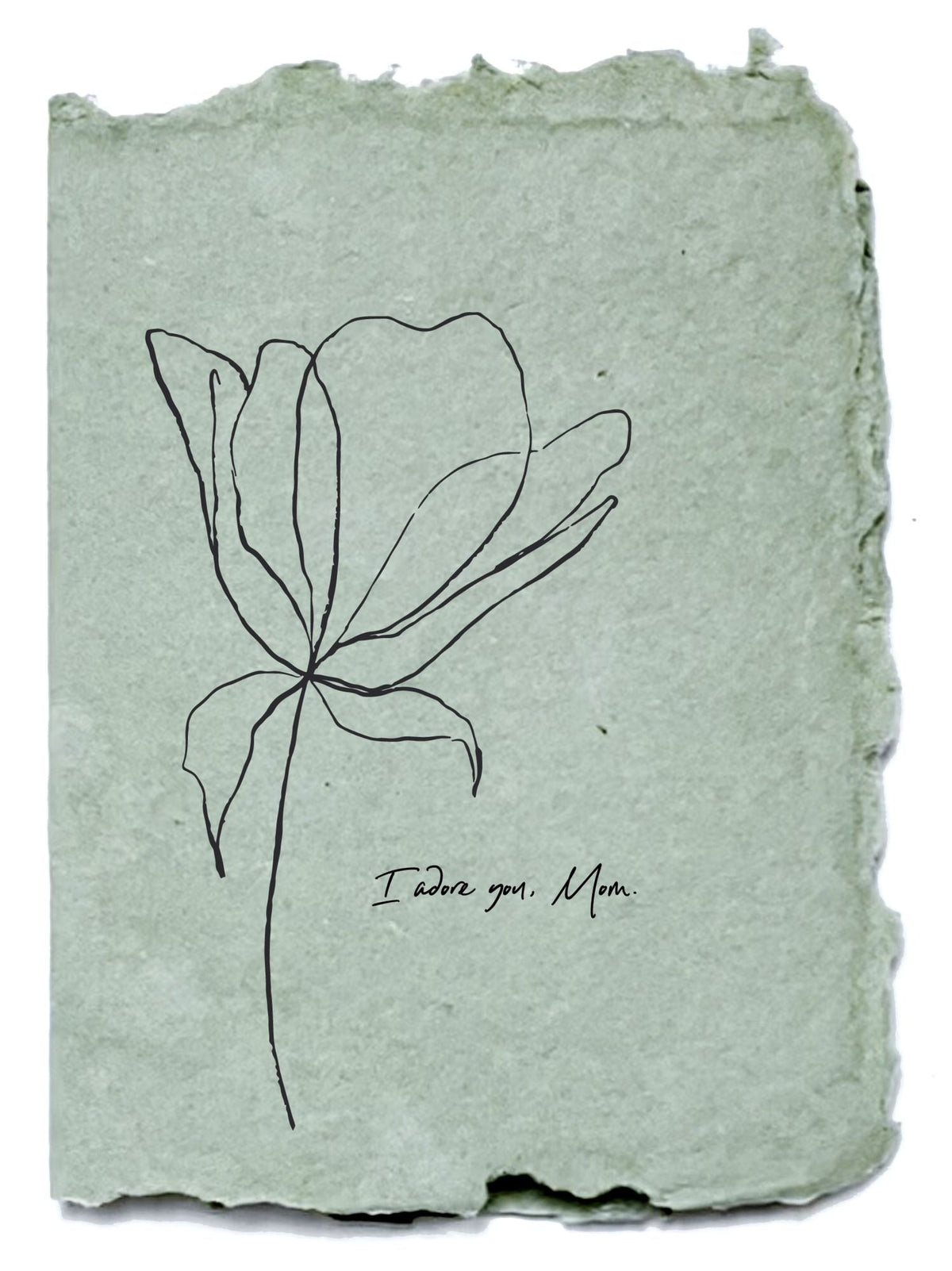 Mother's Day Greeting Card I Adore You, Mom