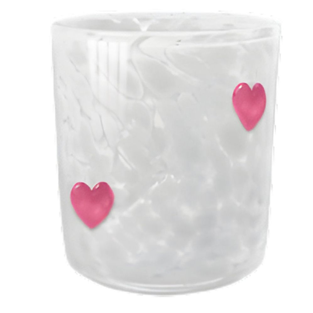 Confetti Hearts Candle
