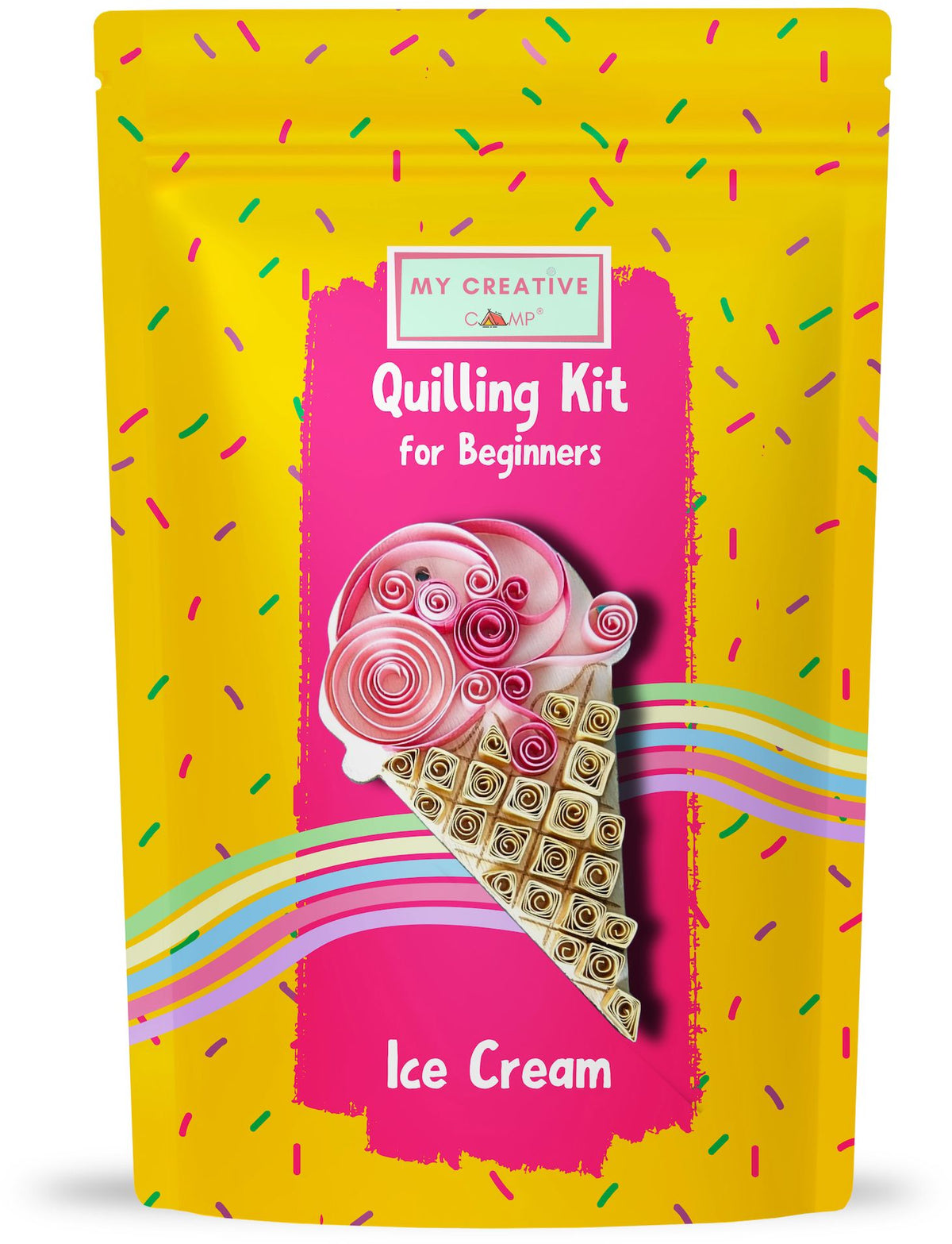 Ice Cream Paper Quilling Craft Kit
