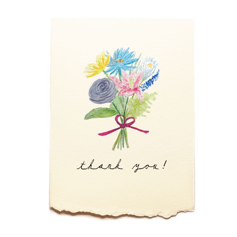 Floral Bouquet Thank You Card