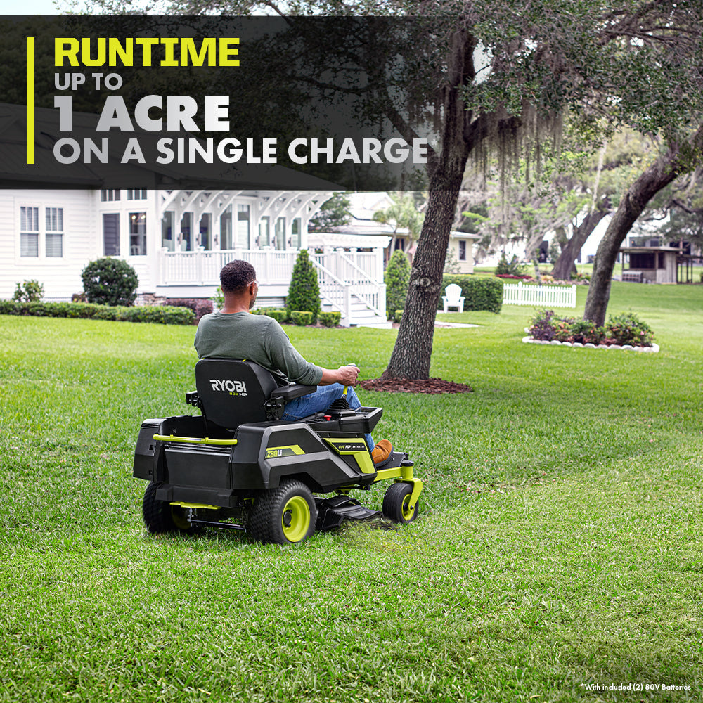 80V HP BRUSHLESS 30" LITHIUM ELECTRIC ZERO TURN RIDING MOWER Image 7