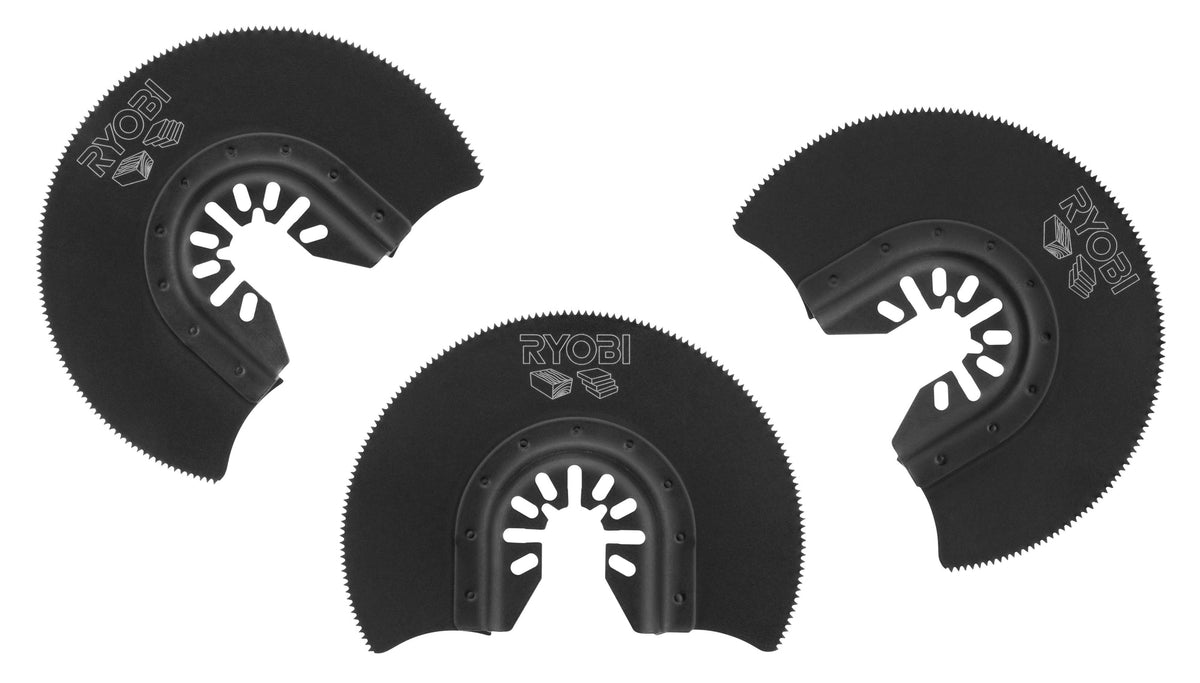 3 PC. Wood/Drywall Flush Cut Blade Set image