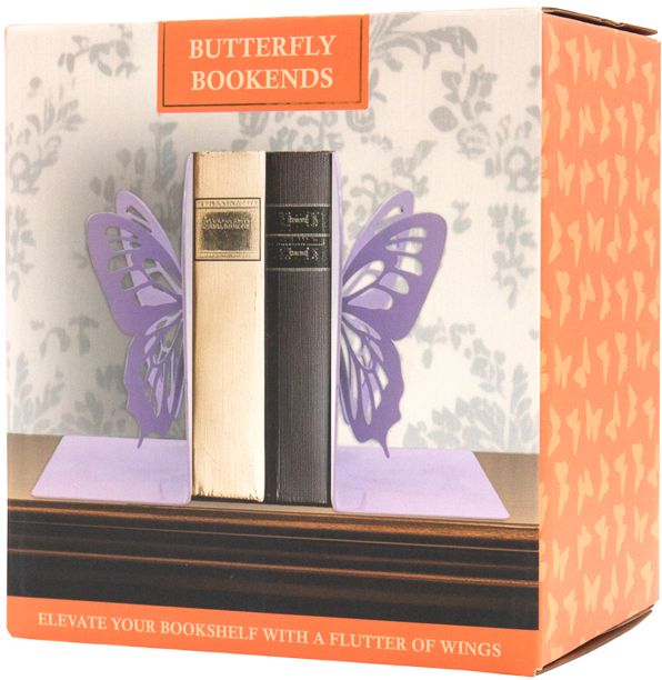 Metal Butterfly Bookends