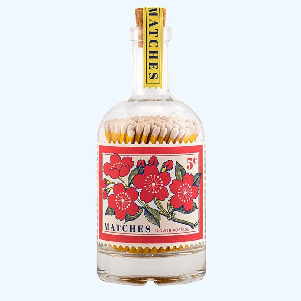 Flowers Stamp Match Bottle