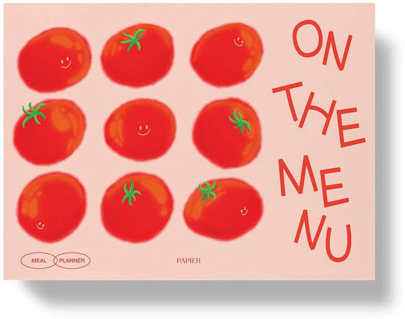Tomato On Menu Weekly Meal Planner Red