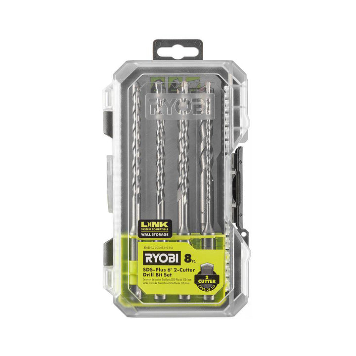 8 PC. SDS-Plus 6" 2-Cutter Drill Bit Set