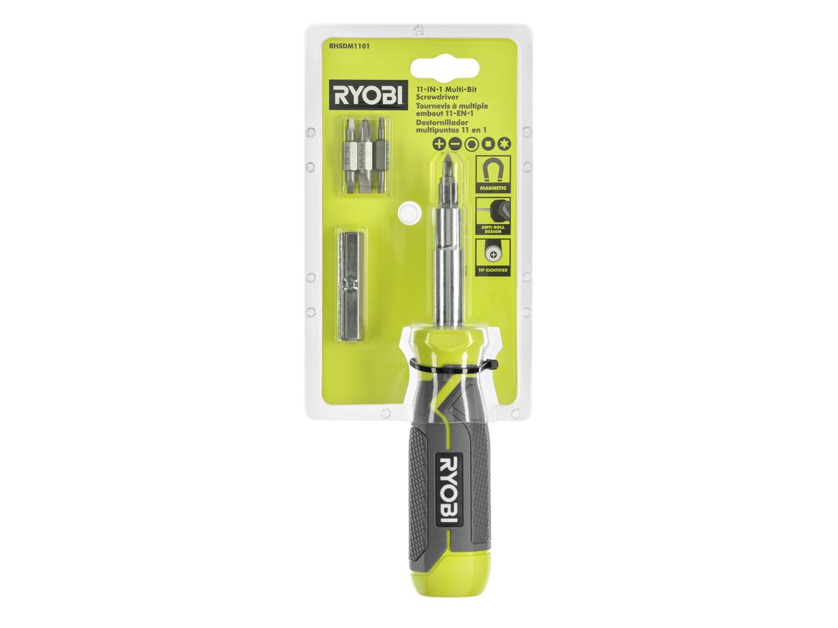 11-in-1 Multi-bit Screwdriver with Cushion Grip Handle Image 9