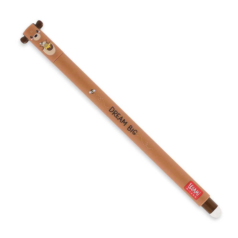Legami Teddy Bear Erasable Gel Pen - Red Ink