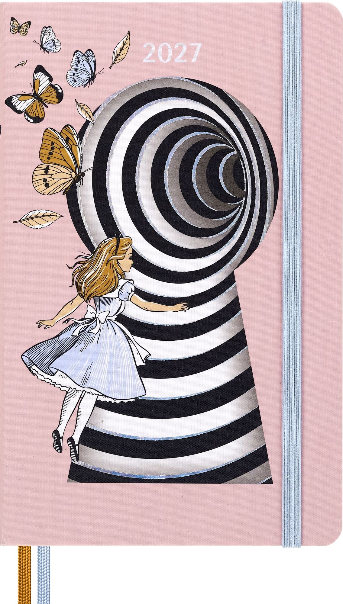 2027 Moleskine Limited Edition Alice in Wonderland 12 Month Weekly Planner, Hard Cover, Large (5" x 8.25"), Alice, 144 Pages