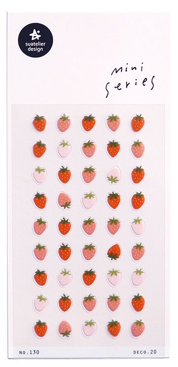 Strawberry mini sticker