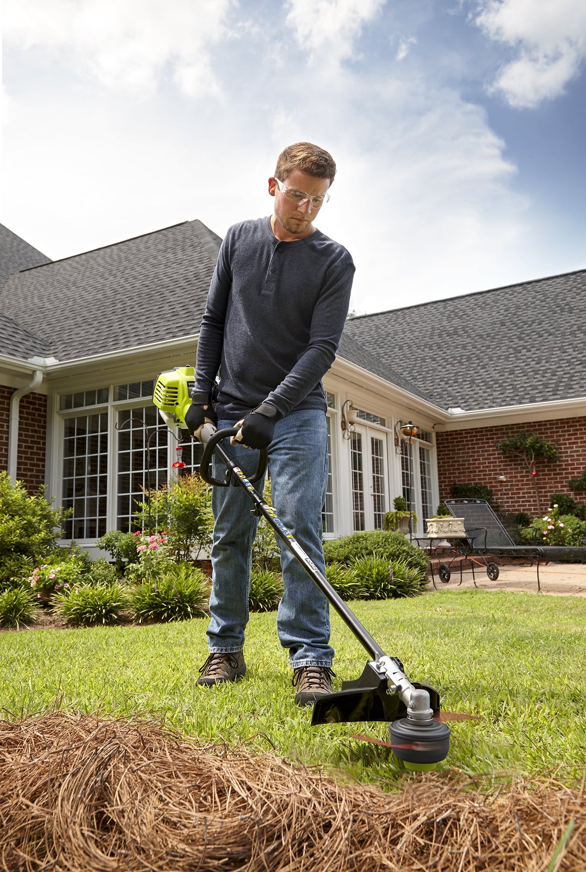 2 Cycle Full Crank Attachment Capable Straight Shaft String Trimmer Image 2