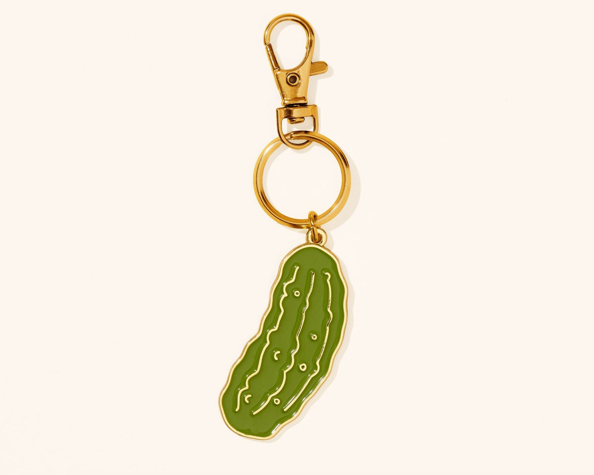 Enamel Keychain & Bag Charm - Pickle