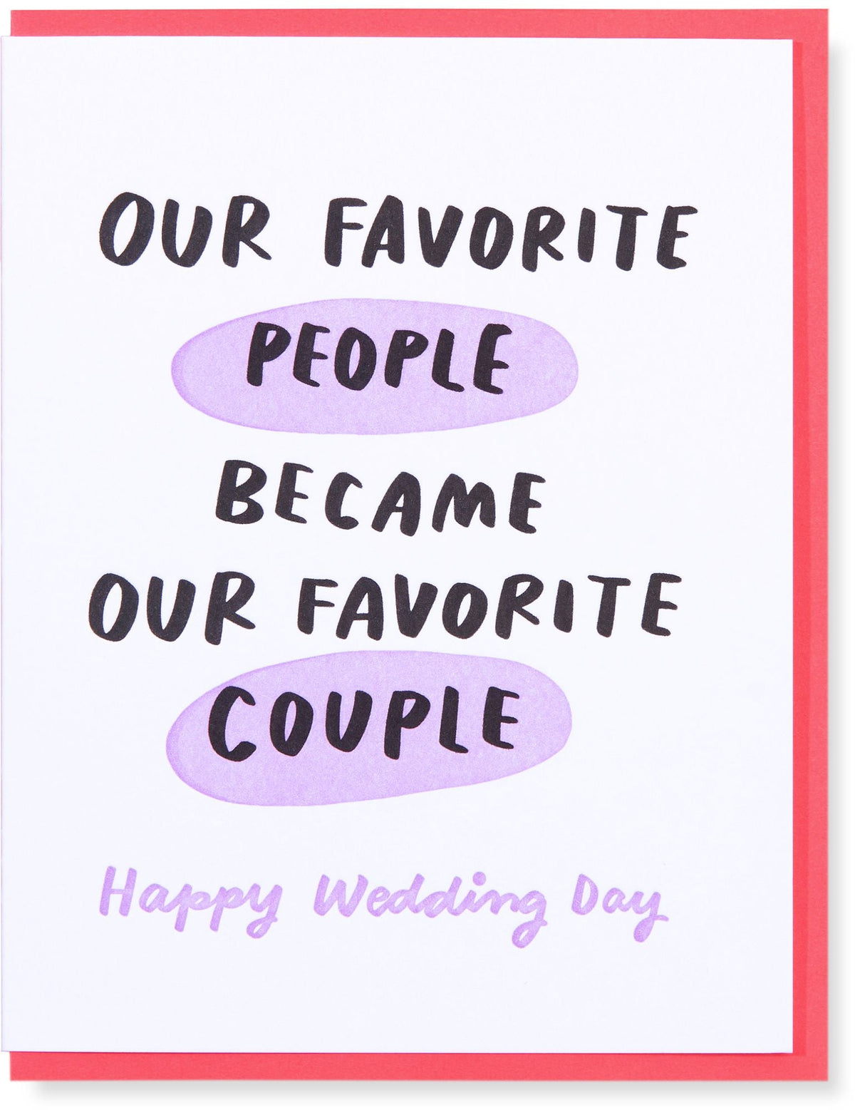 Favorite Couple Wedding Card