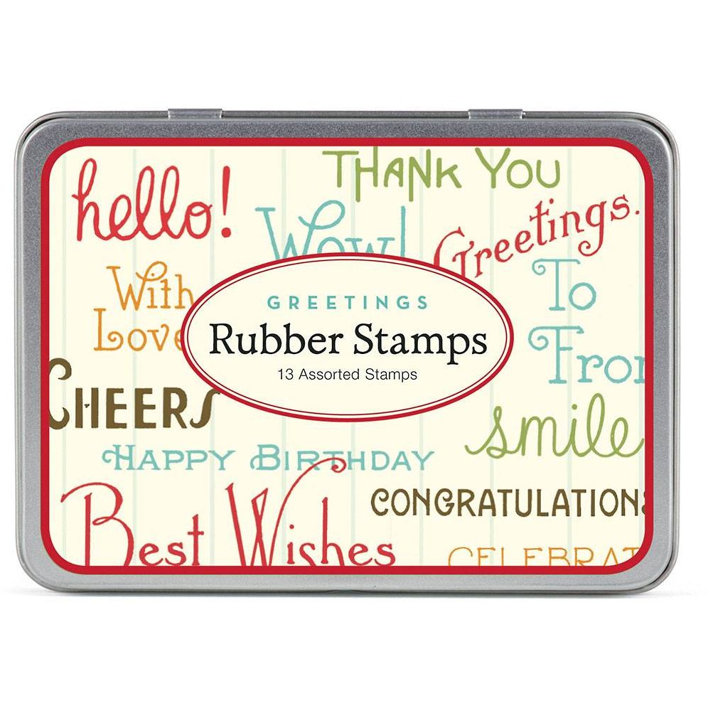 Greetings Rubber Stamp Set