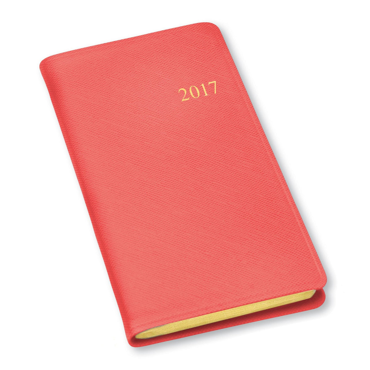 2026-2027 Paper Source Black Leather 18-Month Monthly Pocket Planner