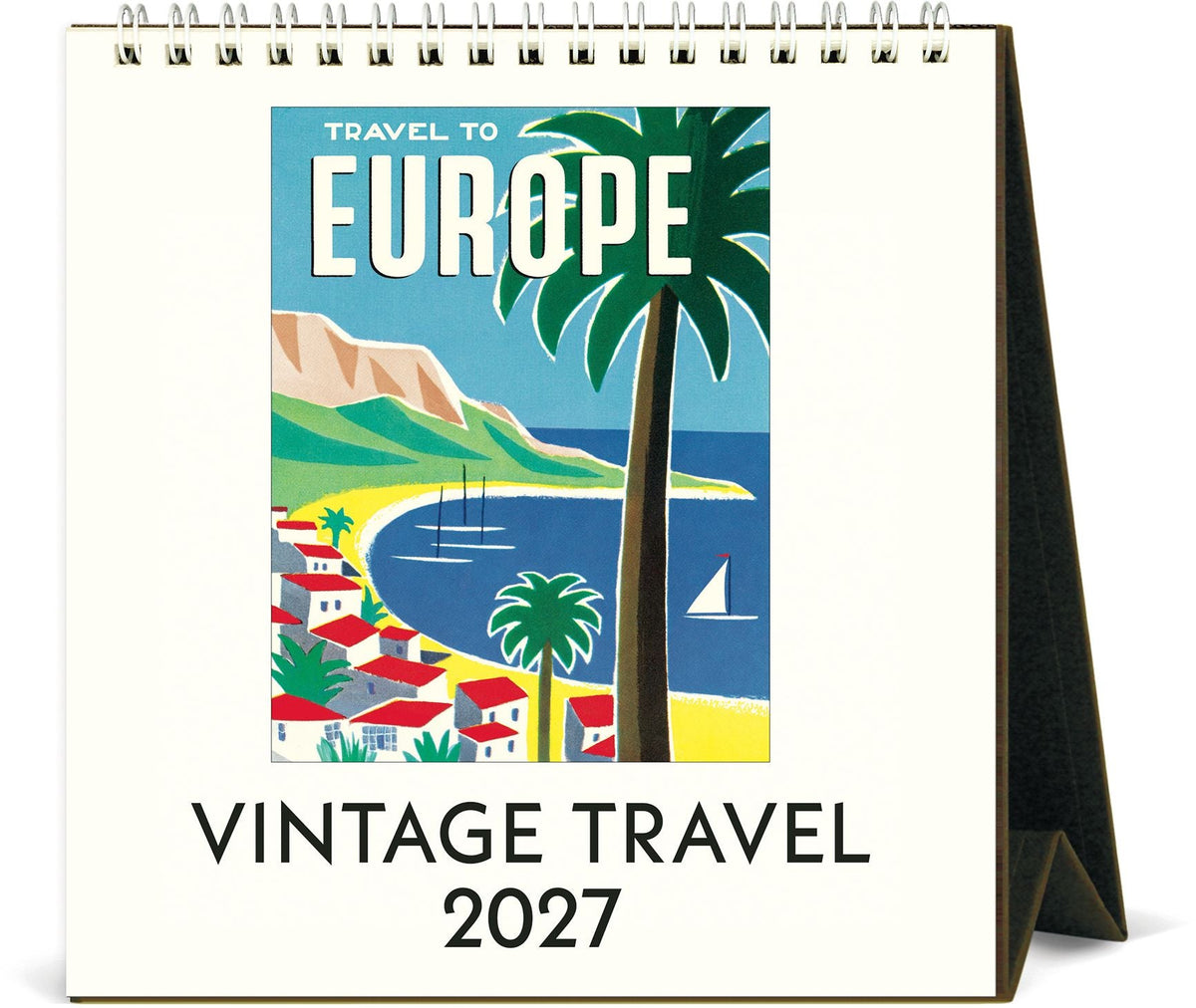 2027 Vintage Travel Desk Calendar