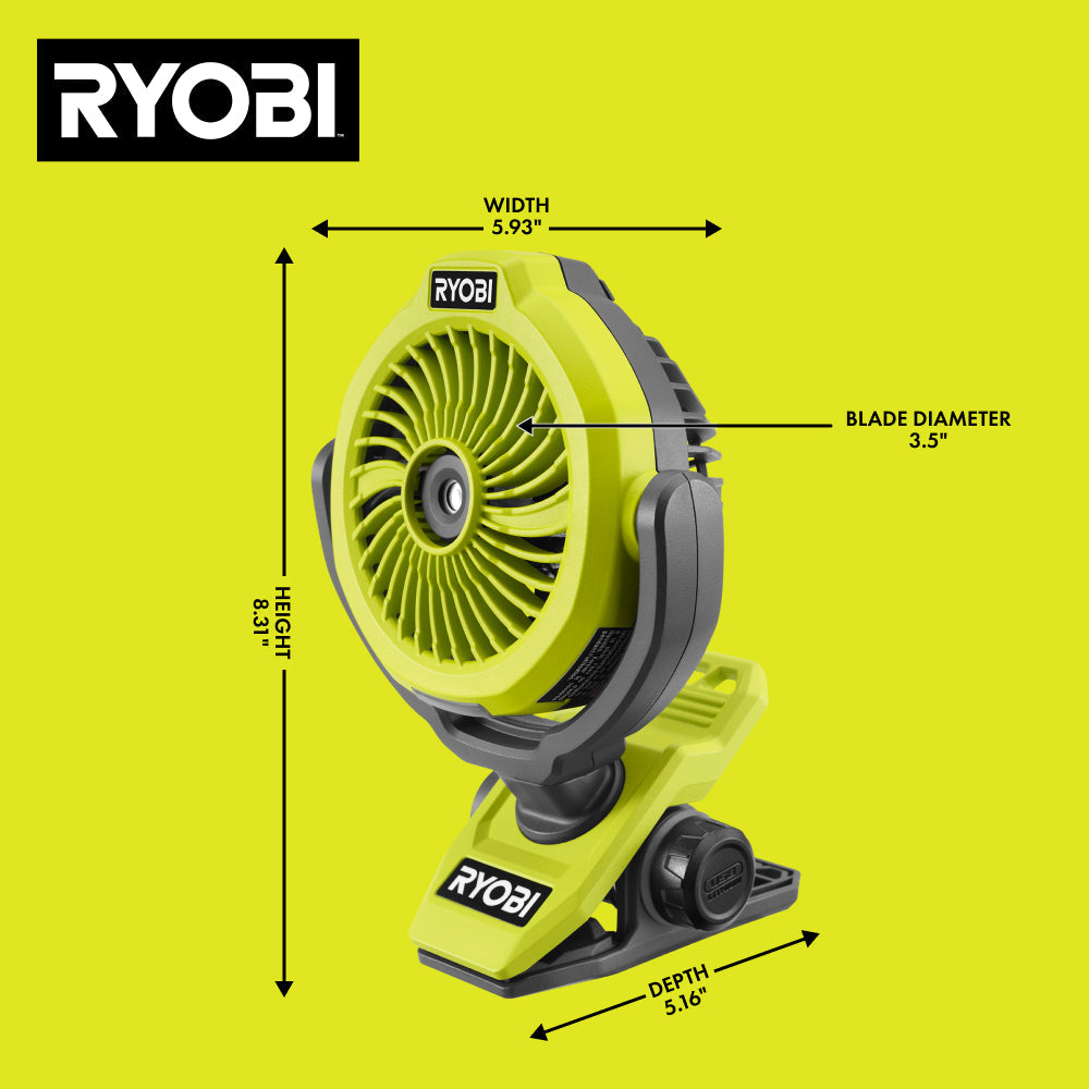 USB Lithium Misting Fan Kit