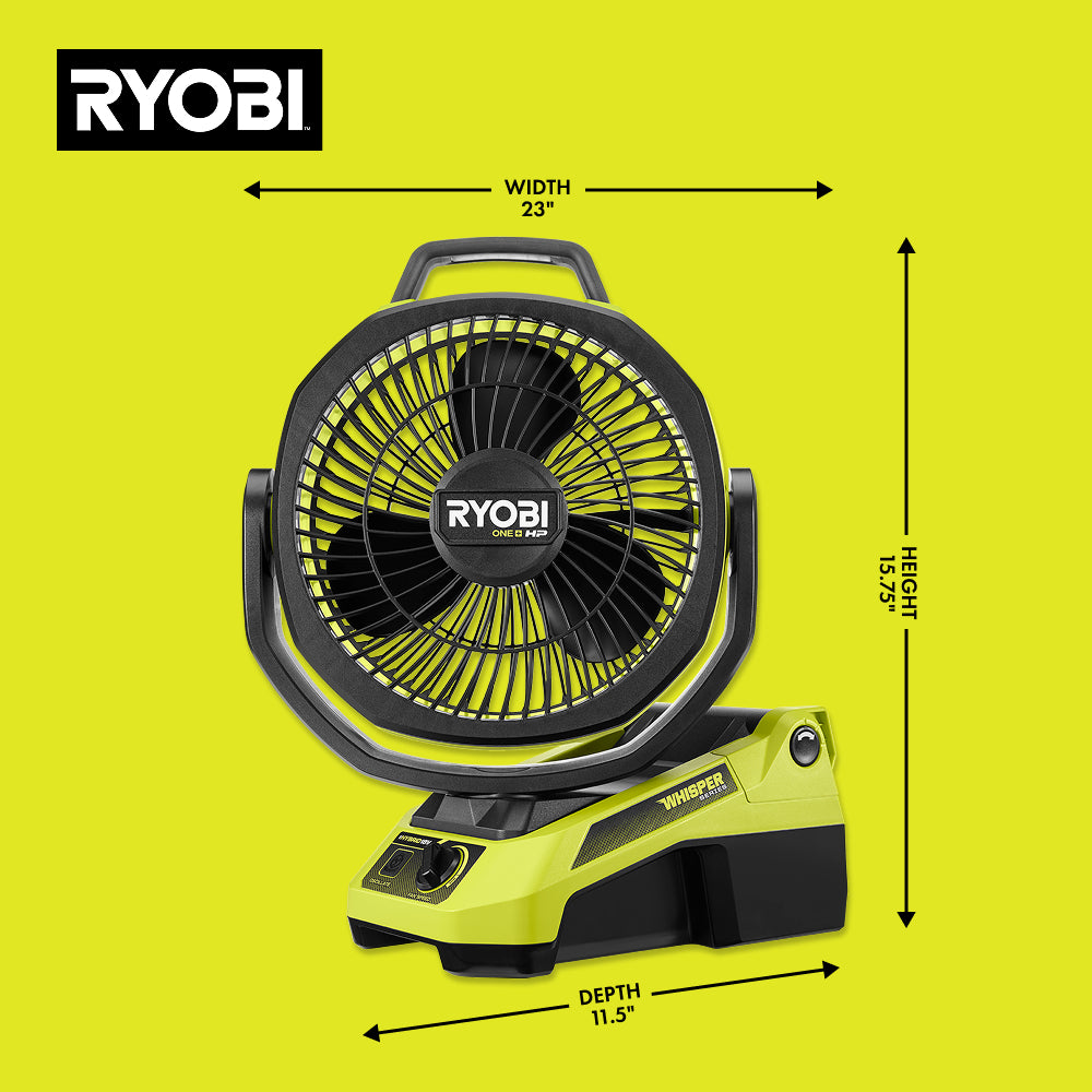18V ONE+ HP Brushless Hybrid 9" Oscillating Fan