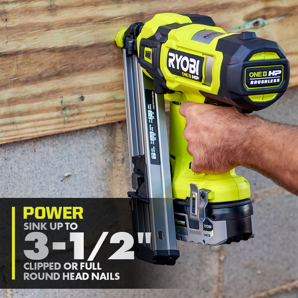 18V ONE+ HP BRUSHLESS 30° AIRSTRIKE FRAMING NAILER KIT Image 5