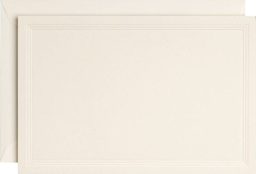 Triple Debossed Note Card Set