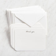 Gold Foil Thank You Note Set