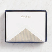 Gold Foil Thank You Note Set