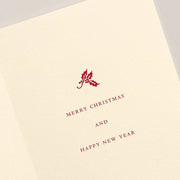 Crane & Co. Christmas Tree With Train Holiday Card Set