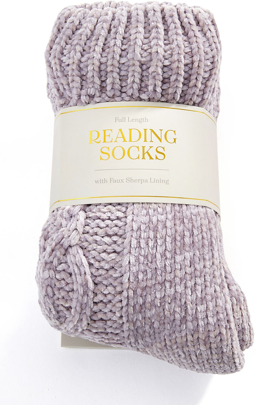 Purple Knit Reading sock