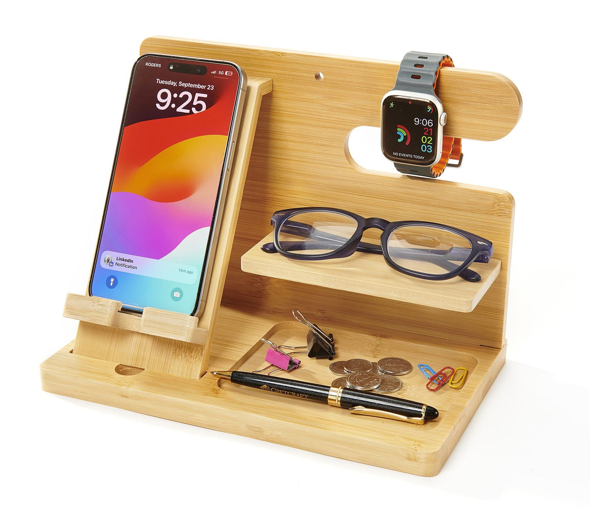 Bamboo Tech Organizer