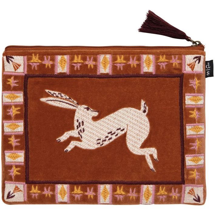 Folktale Embroidered Pouch