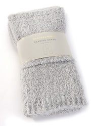 Reading Shawl with Pockets, Light Gray