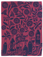 Stay Hydrated Woven Dish Towel