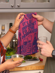 Stay Hydrated Woven Dish Towel