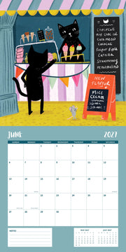 2027 Wall Calendar - Niaski Cats
