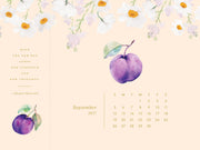 2027 Desk Calendar - Detachable Bookmark Format Bookmark Calendar